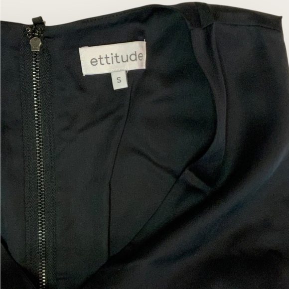 NWT | Ettitude | Signature Sateen Sleeveless Jumpsuit | Black | Small - Picture 4 of 11